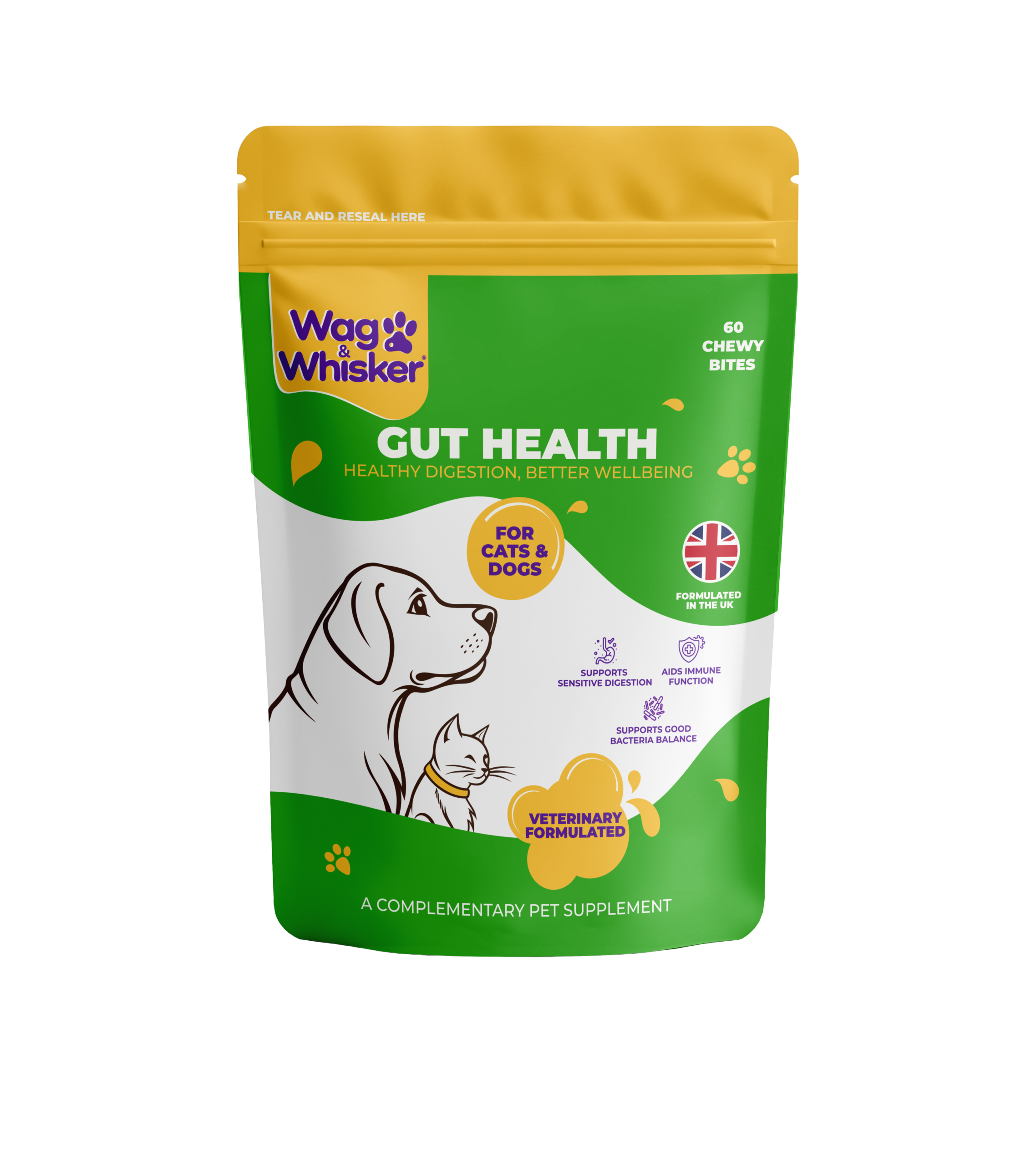 Wag & Whisker Gut Health Chewy Bites